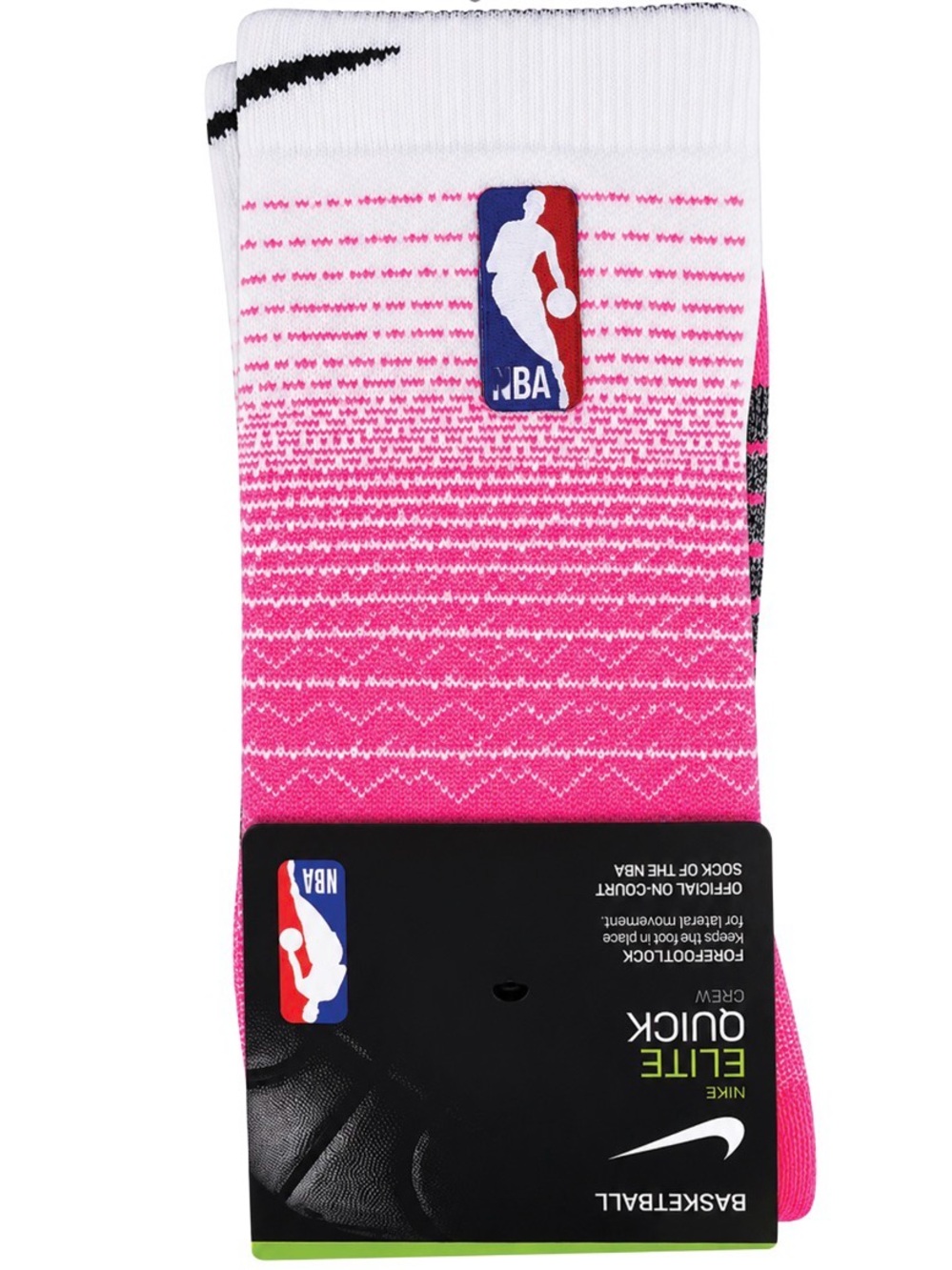 Nike Pink Gradient NBA Crew Socks